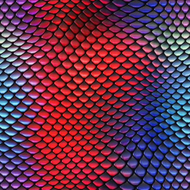 Kusursuz bir fantezi modeli. Sürüngen dokusu. Renkli ve canlı fayanslar. Egzotik fayanslı yüzey. Doğa baskısı.