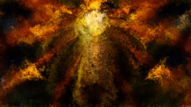 Tuval üzerinde etkileyici fırçalanmış resim. Soyut doku. 2D çizim. Geniş fırça darbeleri. Modern dijital sanat. Çağdaş fırça. Modern ifade. Popüler biçim boyanmış resim.