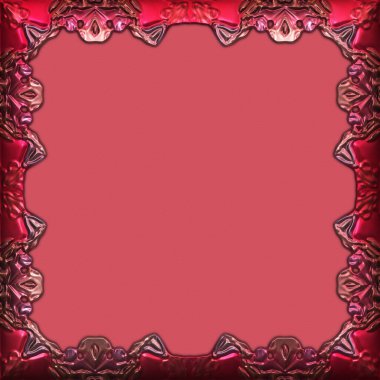 Çerçeve kağıdı. Kart, davetiye ya da albüm olarak harika bir kullanım. Fantezi 3D çizim arka planı. Zarif duvar kâğıdı. Metnin için şablon.