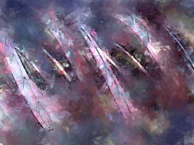 Tuval üzerinde etkileyici fırçalanmış resim. Soyut doku. 2D çizim. Geniş fırça darbeleri. Modern dijital sanat. Çağdaş fırça. Modern ifade. Popüler biçim boyanmış resim.