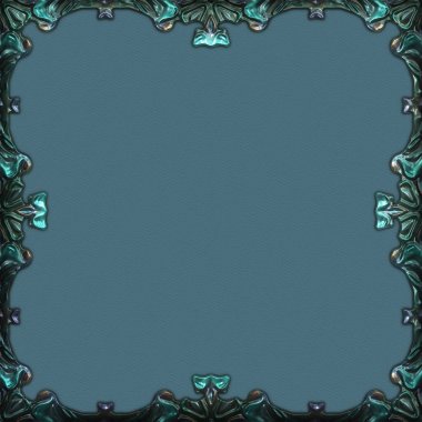 Çerçeve kağıdı. Kart, davetiye ya da albüm olarak harika bir kullanım. Fantezi 3D çizim arka planı. Zarif duvar kâğıdı. Metnin için şablon.