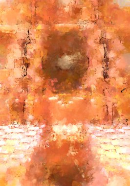 Tuval üzerinde etkileyici fırçalanmış resim. Soyut doku. 2D çizim. Geniş fırça darbeleri. Modern dijital sanat. Çağdaş fırça. Modern ifade. Popüler biçim boyanmış resim.