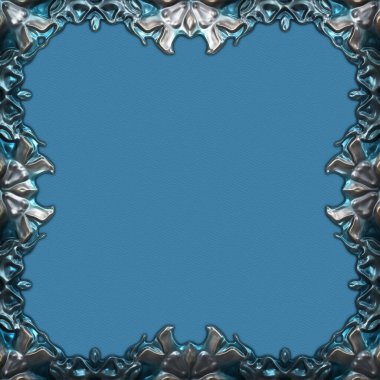 Çerçeve kağıdı. Kart, davetiye ya da albüm olarak harika bir kullanım. Fantezi 3D çizim arka planı. Zarif duvar kâğıdı. Metnin için şablon.