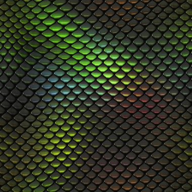 Kusursuz bir fantezi modeli. Sürüngen dokusu. Renkli ve canlı fayanslar. Egzotik fayanslı yüzey. Doğa baskısı.