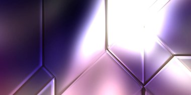 Üç boyutlu metalik panel dokusu. Renkli, parlak, soyut duvar kağıdı. Geometrik teknolojik parlak yansıtıcı arkaplan.