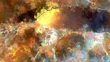 Tuval üzerinde etkileyici fırçalanmış resim. Soyut doku. 2D çizim. Geniş fırça darbeleri. Modern dijital sanat. Çağdaş fırça. Modern ifade. Popüler biçim boyanmış resim.