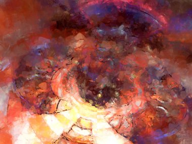 Tuval üzerinde etkileyici fırçalanmış resim. Soyut doku. 2D çizim. Geniş fırça darbeleri. Modern dijital sanat. Çağdaş fırça. Modern ifade. Popüler biçim boyanmış resim.