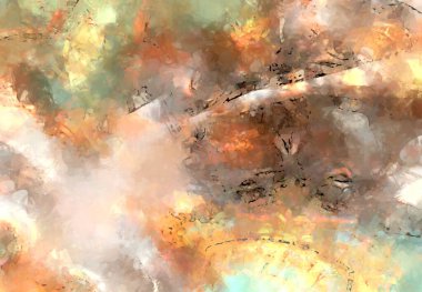 Tuval üzerinde etkileyici fırçalanmış resim. Soyut doku. 2D çizim. Geniş fırça darbeleri. Modern dijital sanat. Çağdaş fırça. Modern ifade. Popüler biçim boyanmış resim.