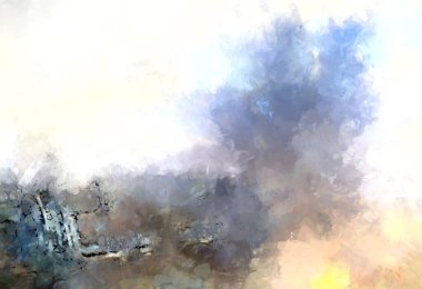 Tuval üzerinde etkileyici fırçalanmış resim. Soyut doku. 2D çizim. Geniş fırça darbeleri. Modern dijital sanat. Çağdaş fırça. Modern ifade. Popüler biçim boyanmış resim.