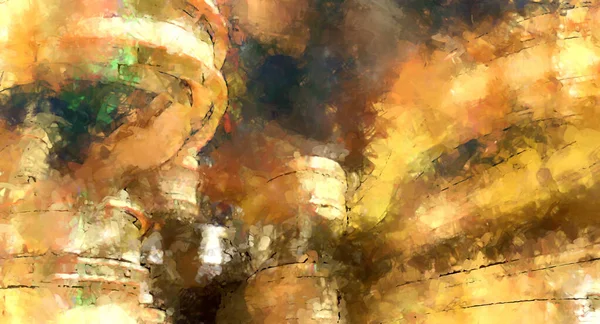 Tuval üzerinde etkileyici fırçalanmış resim. Soyut doku. 2D çizim. Geniş fırça darbeleri. Modern dijital sanat. Çağdaş fırça. Modern ifade. Popüler biçim boyanmış resim.