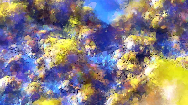 Pittura Espressiva Spazzolata Tela Struttura Astratta Illustrazione Pennellate Larghe Arte — Foto Stock