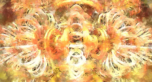 Экспрессивная Кисть Холсте Абстрактная Текстура Иллюстрация Широкие Мазки Кистью Современное — стоковое фото