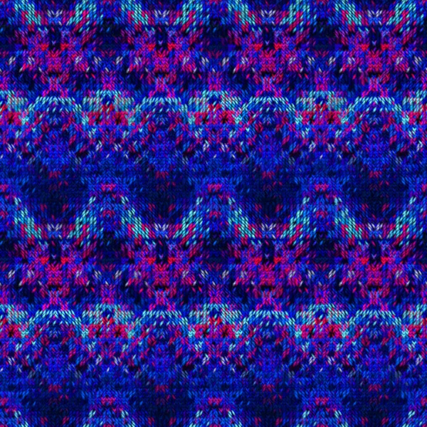 Seamless Colorful Knitted Fabric Texture Knit Pattern Background — Stock Photo, Image