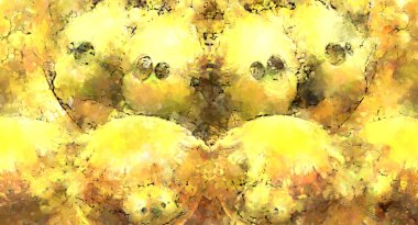 Tuval üzerinde etkileyici fırçalanmış resim. Soyut doku. 2D çizim. Geniş fırça darbeleri. Modern dijital sanat. Çağdaş fırça. Modern ifade. Popüler biçim boyanmış resim.