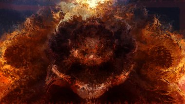 Tuval üzerinde etkileyici fırçalanmış resim. Soyut doku. 2D çizim. Geniş fırça darbeleri. Modern dijital sanat. Çağdaş fırça. Modern ifade. Popüler biçim boyanmış resim.