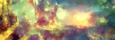 Tuval üzerinde etkileyici fırçalanmış resim. Soyut doku. 2D çizim. Geniş fırça darbeleri. Modern dijital sanat. Çağdaş fırça. Modern ifade. Popüler biçim boyanmış resim.