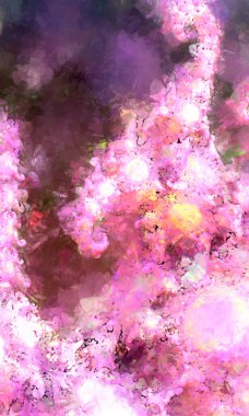 Tuval üzerinde etkileyici fırçalanmış resim. Soyut doku. 2D çizim. Geniş fırça darbeleri. Modern dijital sanat. Çağdaş fırça. Modern ifade. Popüler biçim boyanmış resim.