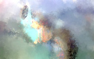 Tuval üzerinde etkileyici fırçalanmış resim. Soyut doku. 2D çizim. Geniş fırça darbeleri. Modern dijital sanat. Çağdaş fırça. Modern ifade. Popüler biçim boyanmış resim.