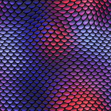 Kusursuz bir fantezi modeli. Sürüngen dokusu. Renkli ve canlı fayanslar. Egzotik fayanslı yüzey. Doğa baskısı.