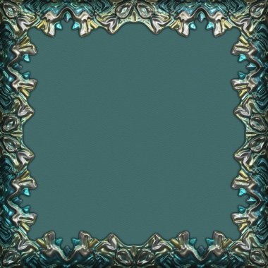 Çerçeve kağıdı. Kart, davetiye ya da albüm olarak harika bir kullanım. Fantezi 3D çizim arka planı. Zarif duvar kâğıdı. Metnin için şablon.