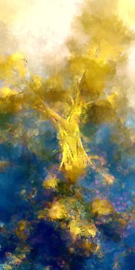 Tuval üzerinde etkileyici fırçalanmış resim. Soyut doku. 2D çizim. Geniş fırça darbeleri. Modern dijital sanat. Çağdaş fırça. Modern ifade. Popüler biçim boyanmış resim.