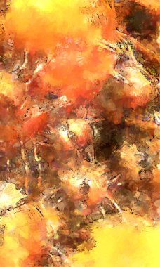 Tuval üzerinde etkileyici fırçalanmış resim. Soyut doku. 2D çizim. Geniş fırça darbeleri. Modern dijital sanat. Çağdaş fırça. Modern ifade. Popüler biçim boyanmış resim.