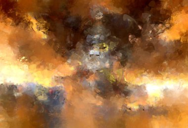 Tuval üzerinde etkileyici fırçalanmış resim. Soyut doku. 2D çizim. Geniş fırça darbeleri. Modern dijital sanat. Çağdaş fırça. Modern ifade. Popüler biçim boyanmış resim.