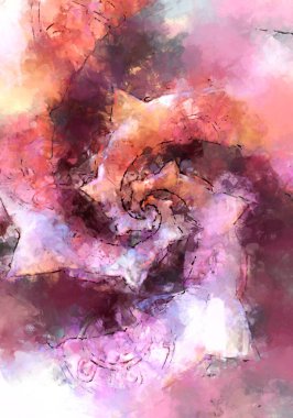 Tuval üzerinde etkileyici fırçalanmış resim. Soyut doku. 2D çizim. Geniş fırça darbeleri. Modern dijital sanat. Çağdaş fırça. Modern ifade. Popüler biçim boyanmış resim.