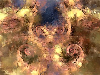 Tuval üzerinde etkileyici fırçalanmış resim. Soyut doku. 2D çizim. Geniş fırça darbeleri. Modern dijital sanat. Çağdaş fırça. Modern ifade. Popüler biçim boyanmış resim.