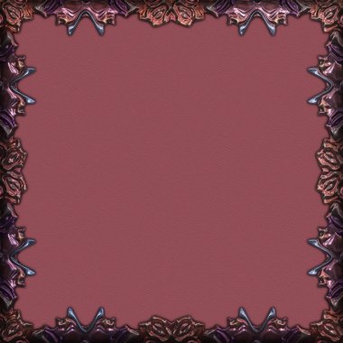 Çerçeve kağıdı. Kart, davetiye ya da albüm olarak harika bir kullanım. Fantezi 3D çizim arka planı. Zarif duvar kâğıdı. Metnin için şablon.
