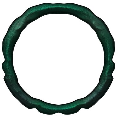 Üç boyutlu metalik illüstrasyon. Beyaz arka planda izole edilmiş fantezi çerçevesi. Davetiyeler, posterler, menü, hatıra defteri ve sunum için mükemmel. Metnin için şablon.