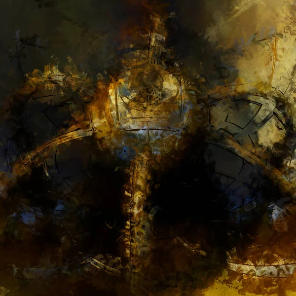 Tuval üzerinde etkileyici fırçalanmış resim. Soyut doku. 2D çizim. Geniş fırça darbeleri. Modern dijital sanat. Çağdaş fırça. Modern ifade. Popüler biçim boyanmış resim.