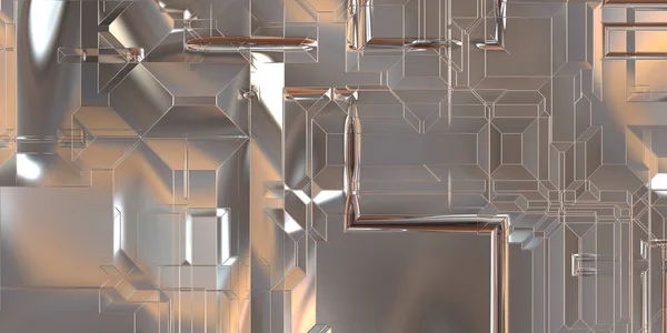 Glanzende Satijnen Afwerking Oppervlaktetechnologie Patroon Metalen Paneeltextuur Met Luxe Reflectie — Stockfoto