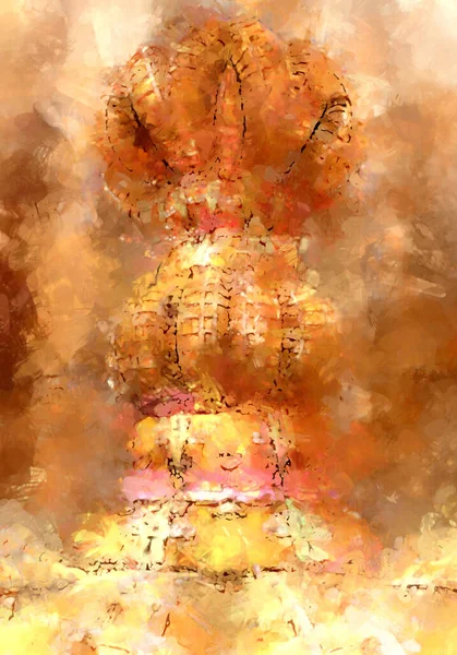 Pictură Expresivă Periată Pânză Textura Abstractă Ilustrație Perii Largi Arta — Fotografie, imagine de stoc