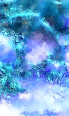 Tuval üzerinde etkileyici fırçalanmış resim. Soyut doku. 2D çizim. Geniş fırça darbeleri. Modern dijital sanat. Çağdaş fırça. Modern ifade. Popüler biçim boyanmış resim.