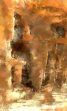 Tuval üzerinde etkileyici fırçalanmış resim. Soyut doku. 2D çizim. Geniş fırça darbeleri. Modern dijital sanat. Çağdaş fırça. Modern ifade. Popüler biçim boyanmış resim.