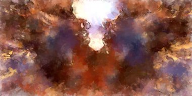 Tuval üzerinde etkileyici fırçalanmış resim. Soyut doku. 2D çizim. Geniş fırça darbeleri. Modern dijital sanat. Çağdaş fırça. Modern ifade. Popüler biçim boyanmış resim.