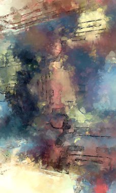 Tuval üzerinde etkileyici fırçalanmış resim. Soyut doku. 2D çizim. Geniş fırça darbeleri. Modern dijital sanat. Çağdaş fırça. Modern ifade. Popüler biçim boyanmış resim.