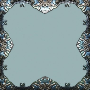 Çerçeve kağıdı. Kart, davetiye ya da albüm olarak harika bir kullanım. Fantezi 3D çizim arka planı. Zarif duvar kâğıdı. Metnin için şablon.