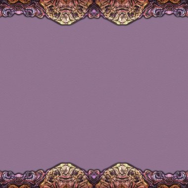 Çerçeve kağıdı. Kart, davetiye ya da albüm olarak harika bir kullanım. Fantezi 3D çizim arka planı. Zarif duvar kâğıdı. Metnin için şablon.