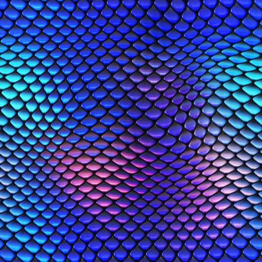 Kusursuz bir fantezi modeli. Sürüngen dokusu. Renkli ve canlı fayanslar. Egzotik fayanslı yüzey. Doğa baskısı.