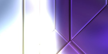 Üç boyutlu metalik panel dokusu. Renkli, parlak, soyut duvar kağıdı. Geometrik teknolojik parlak yansıtıcı arkaplan.