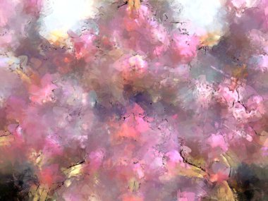 Tuval üzerinde etkileyici fırçalanmış resim. Soyut doku. 2D çizim. Geniş fırça darbeleri. Modern dijital sanat. Çağdaş fırça. Modern ifade. Popüler biçim boyanmış resim.