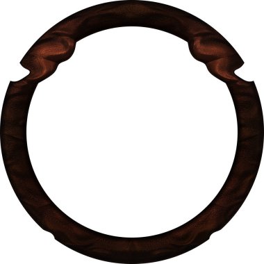 Üç boyutlu metalik illüstrasyon. Beyaz arka planda izole edilmiş fantezi çerçevesi. Davetiyeler, posterler, menü, hatıra defteri ve sunum için mükemmel. Metnin için şablon.