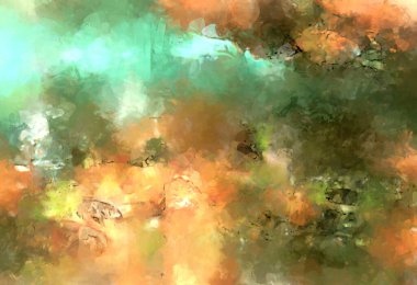 Tuval üzerinde etkileyici fırçalanmış resim. Soyut doku. 2D çizim. Geniş fırça darbeleri. Modern dijital sanat. Çağdaş fırça. Modern ifade. Popüler biçim boyanmış resim.