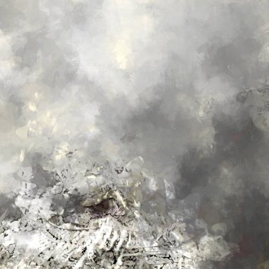 Tuval üzerinde etkileyici fırçalanmış resim. Soyut doku. 2D çizim. Geniş fırça darbeleri. Modern dijital sanat. Çağdaş fırça. Modern ifade. Popüler biçim boyanmış resim.