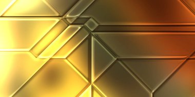 Üç boyutlu metalik panel dokusu. Renkli, parlak, soyut duvar kağıdı. Geometrik teknolojik parlak yansıtıcı arkaplan.
