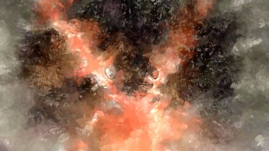 Tuval üzerinde etkileyici fırçalanmış resim. Soyut doku. 2D çizim. Geniş fırça darbeleri. Modern dijital sanat. Çağdaş fırça. Modern ifade. Popüler biçim boyanmış resim.