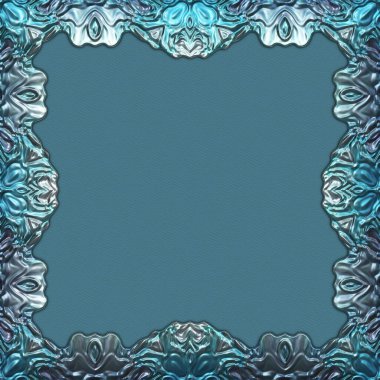 Çerçeve kağıdı. Kart, davetiye ya da albüm olarak harika bir kullanım. Fantezi 3D çizim arka planı. Zarif duvar kâğıdı. Metnin için şablon.