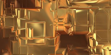 Parlak saten kaplama yüzey teknolojisi 3 boyutlu desen. Lüks yansımalı metal panel dokusu. Arkaplan, duvar kağıdı, uzay gemisi gövdesi için cilalanmış geometrik metal yansıtıcı fütüristik malzeme.